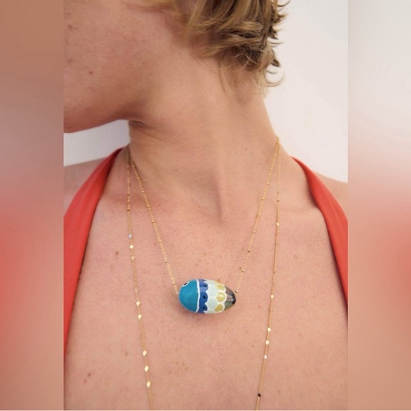 ZARA Gold Plated Fish Chain Necklace Pack 4548 234 303 - NEW - Picture 3 of 5